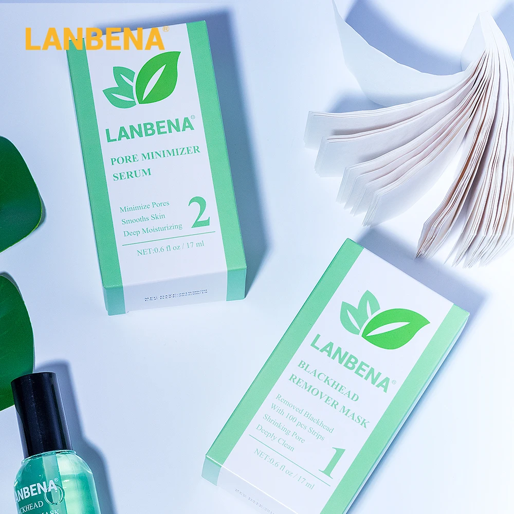 Маска LANBENA для удаления черных точек маска лица сыворотка лечения пор маски угрей
