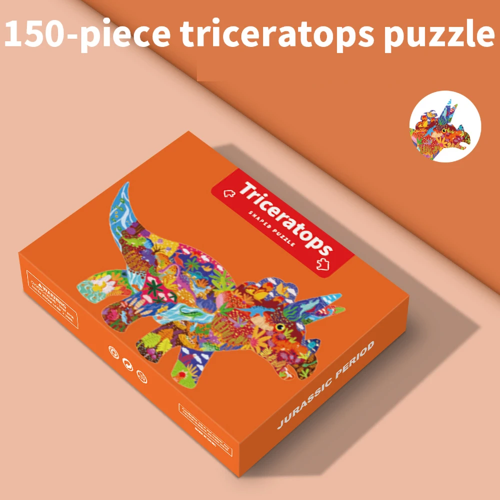 Пазл с изображением морских животных Мультяшные детские игры бумажные