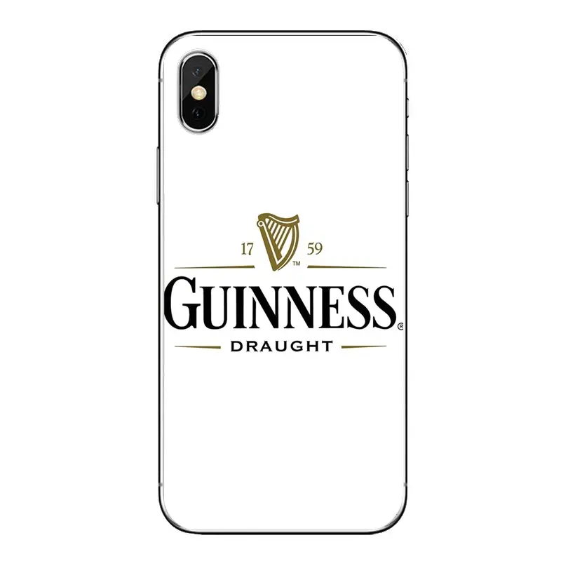 Гибкий оригинальный мягкий прозрачный чехол guinness для пива Iphone 4 4s 5 5S 5C SE 6 6S 7 8 X XR XS