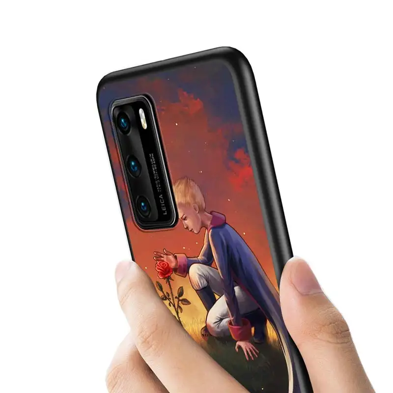 

Little Prince Cute For Huawei P Smart Z S Plus 2020 2019 P40 P30 P20 Pro Lite E Plus 5G Lite Bright Black Matte Phone Case