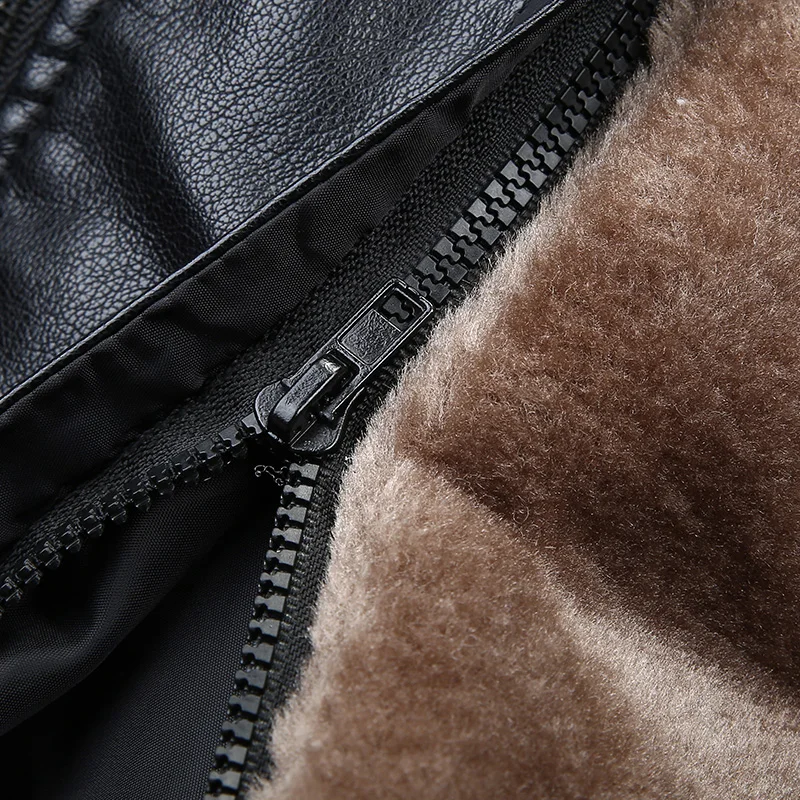 Мужские кожаные куртки 2 в 1 10XL 8XL 6X новинка 2019 года мужские зимние теплые пальто с