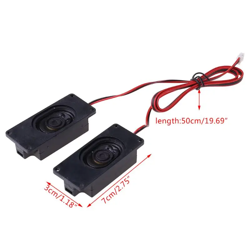 OOTDTY 2X 4 Ohm 3W 3070 Реклама LCD ТВ динамик s громкий прямоугольник динамик|Комплекты АС| |