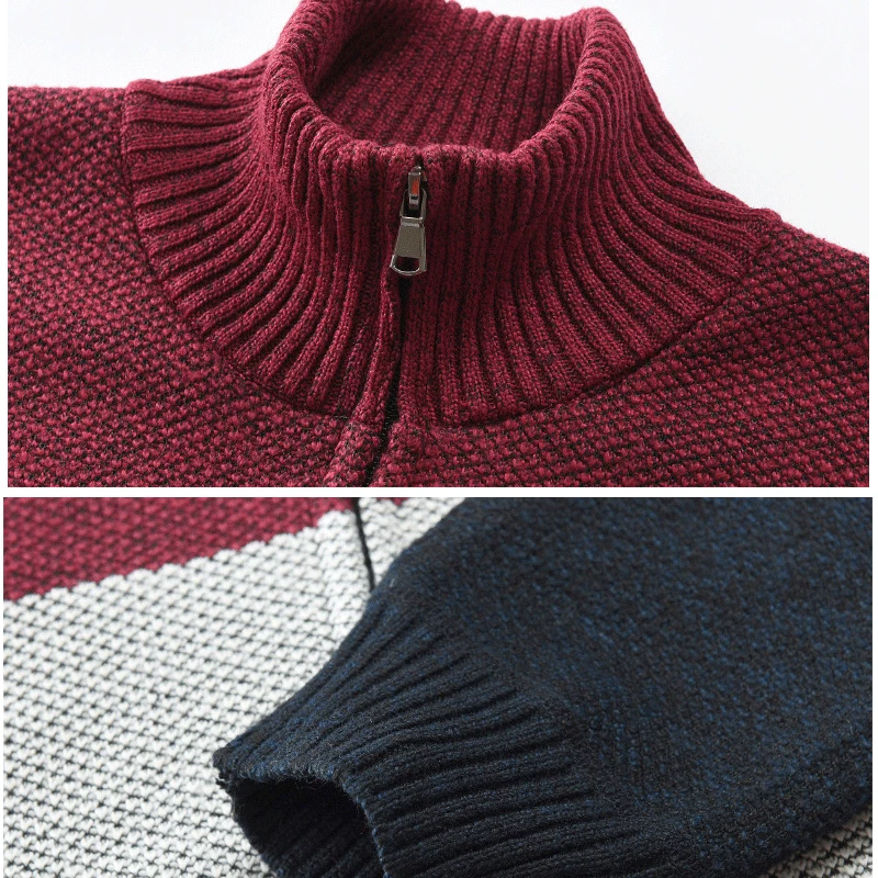 Новинка 2019 мужской зимний Повседневный шерстяной кардиган свитер пальто джемпер