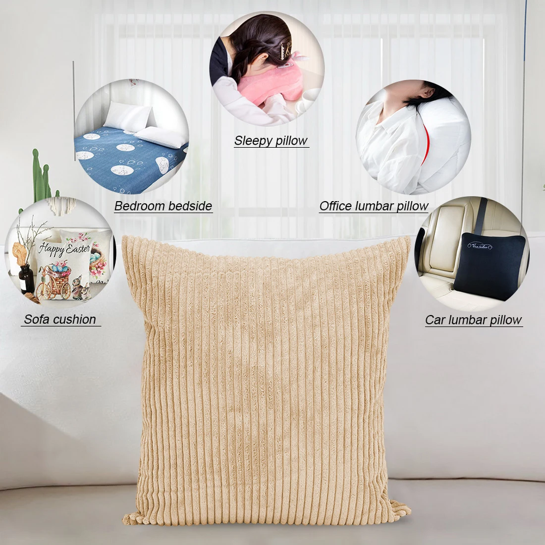 Бархатный Чехол для подушки мягкие наволочки подушка зимняя теплая спальни