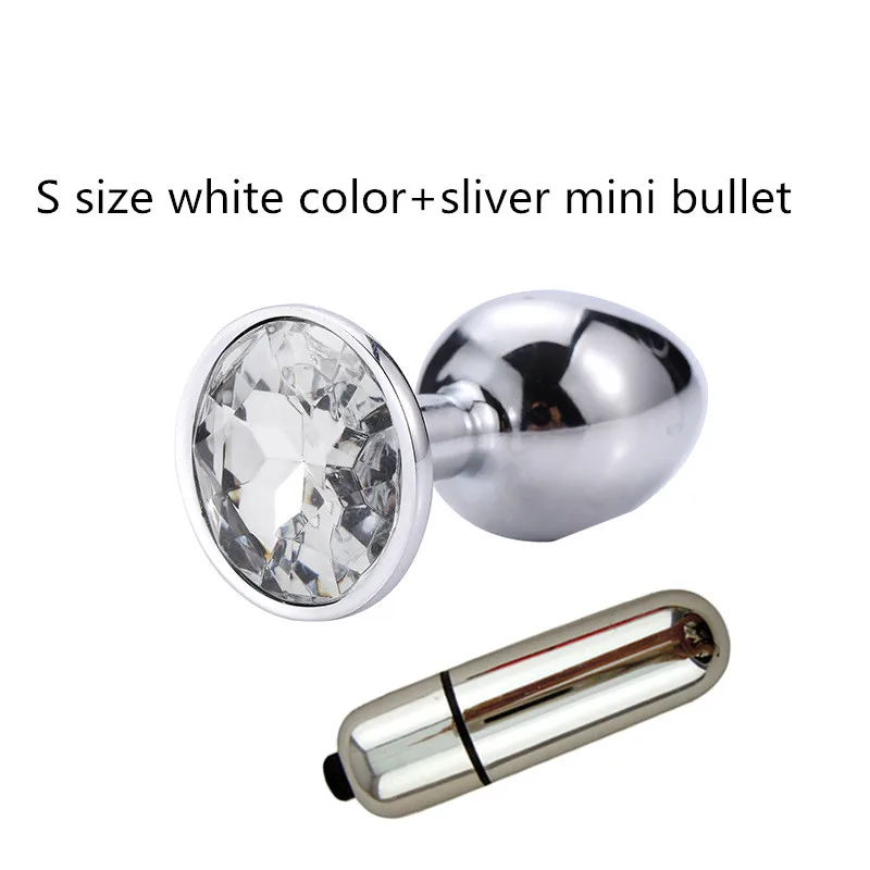 Анальные пробки из алюминиевого сплава фетиш Анальный массажер с мини-пулей