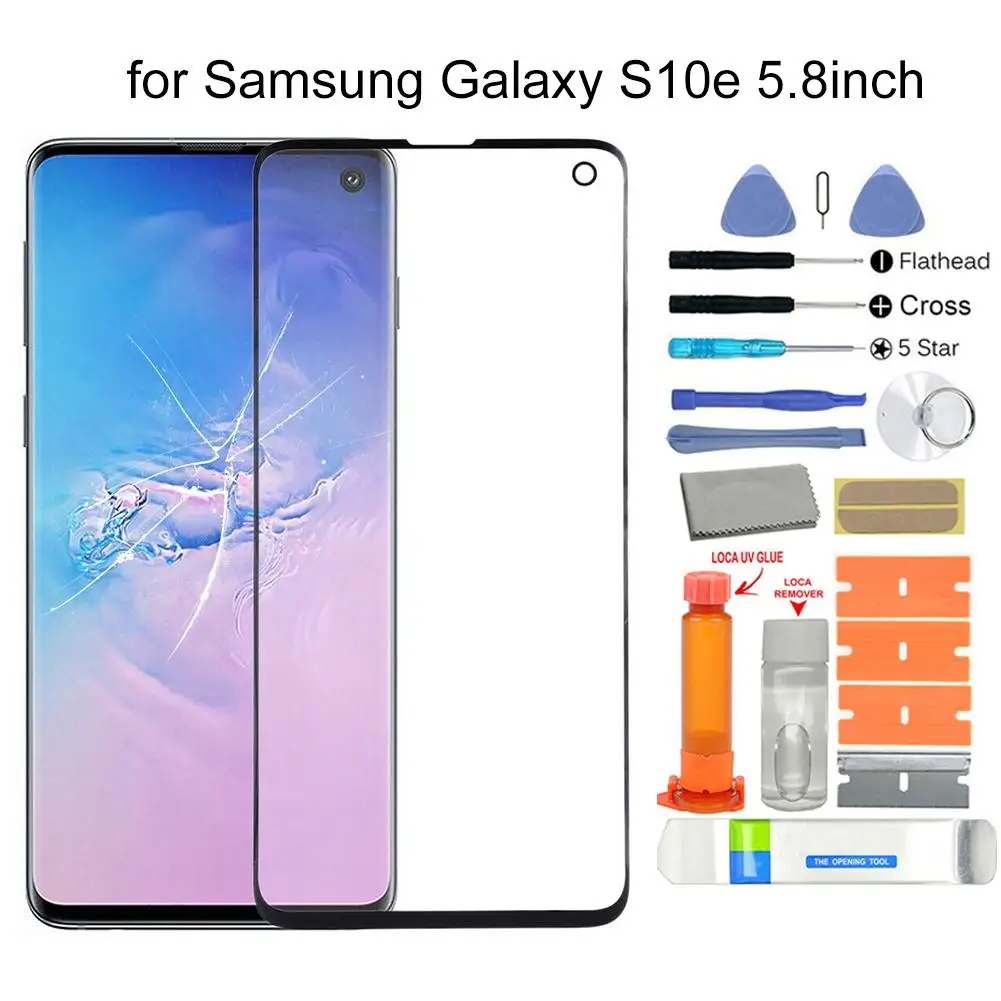 

Запасное Переднее стекло сенсорный экран для Samsung Galaxy S10e SM-G970F G970