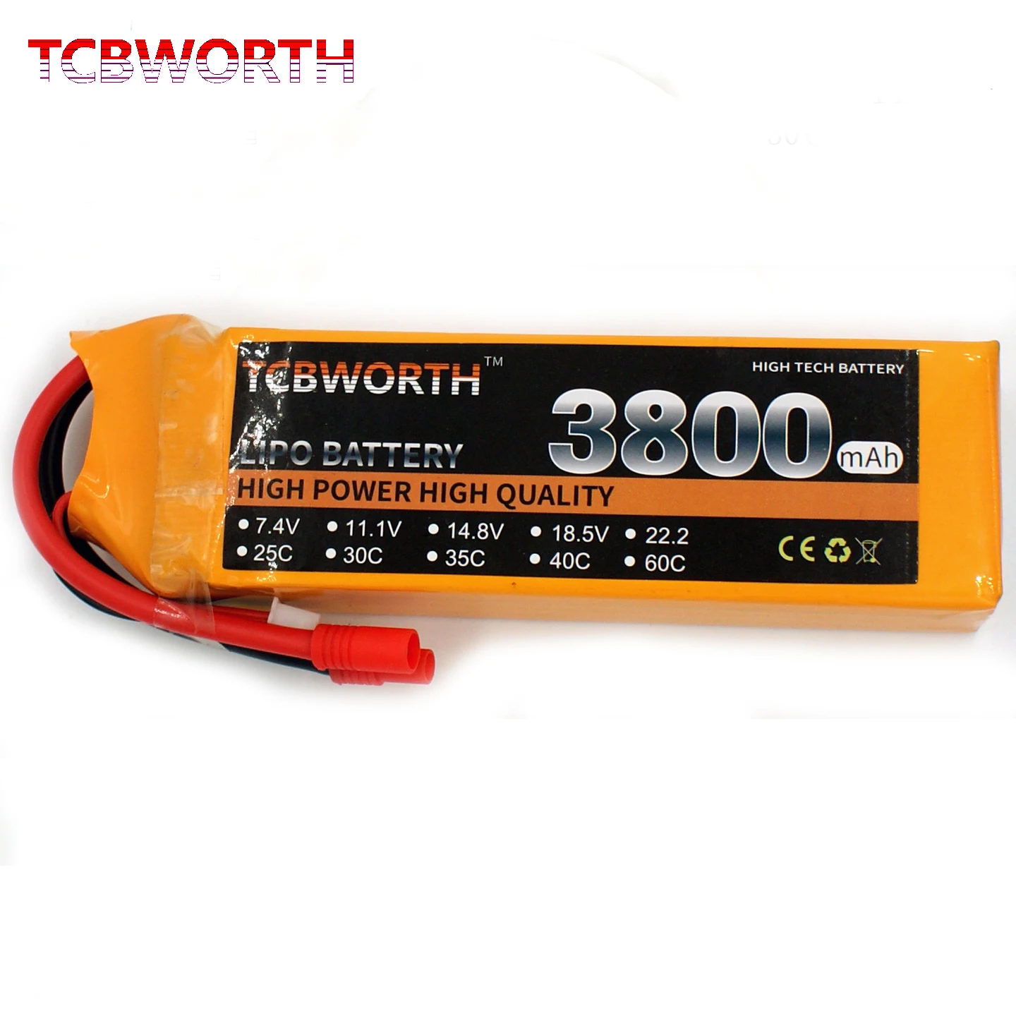 

TCBWORTH 3S 11.1V 3800mAh 25C 35C 60C RC Airplane LiPo Battery For RC Helicopter Car Boat Quadrotor Batteries LiPo 3S AKKU