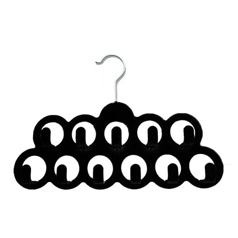 Вешалка для одежды вешалка шарфов с 11 отверстиями 2 шт. компактная Нескользящая