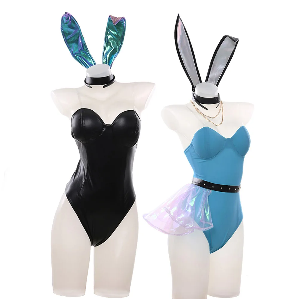 

Hot Game LOL KDA Seraphine Evelynn Bunny Girl cosplay costume for Halloween Carnival Party Events Anime Adult COS Christmas Gift