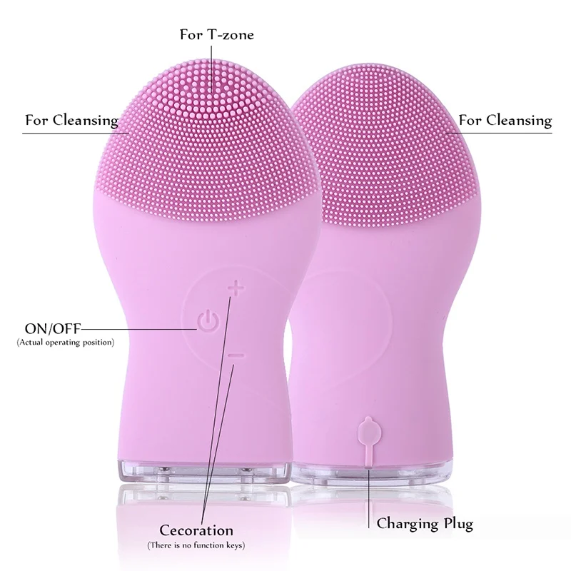 Силиконовая щетка для очищения лица ультразвуковые устройства массажа