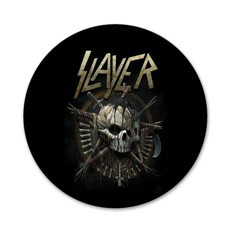 58 мм Slayer тяжелый металл рок группа удивительные значки значок Металлические