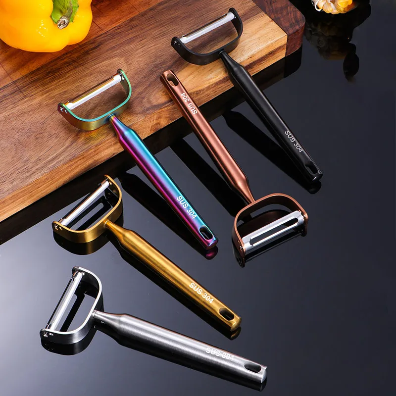 

High Quality Fruit Vegetable Peeler Durable Anti-corrosion Stainless Steel Peeler Kitchen Tool Potato Cucumber Fruit Peel Cutter