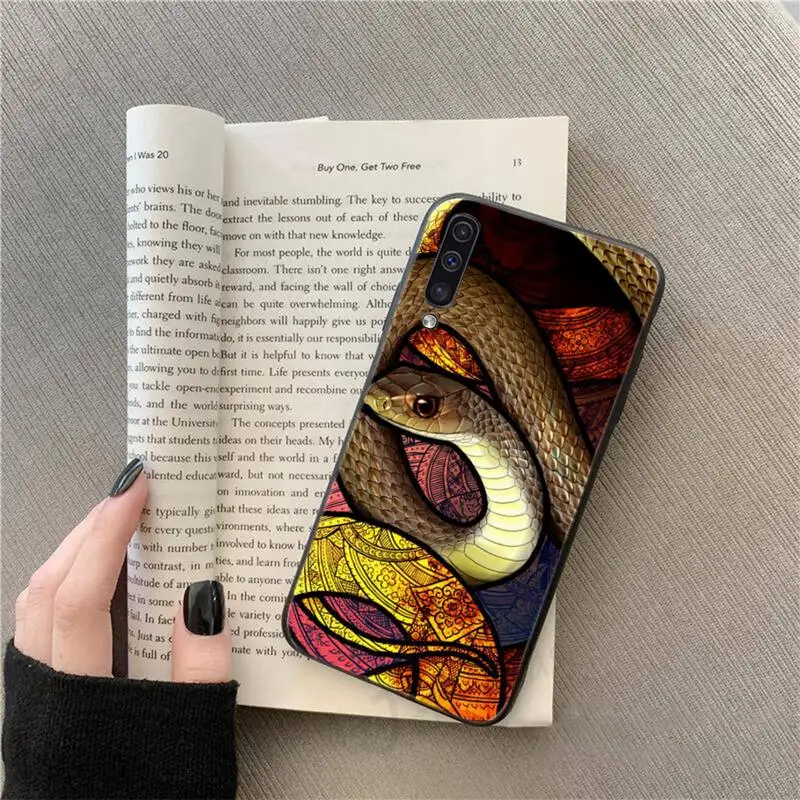 

Colorful snake painting art Phone Case For Samsung galaxy S 9 10 20 A 10 21 30 31 40 50 51 71 s note 20 j 4 2018 plus