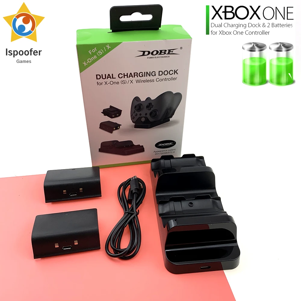 Двойная зарядная док-станция зарядное устройство с 2 перезаряжаемыми батареями