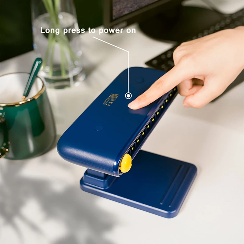 air cooling bladeless clip fans usb wireless table ventilator phone holder 3 speed 120° wind adjustable portable for home office free global ship