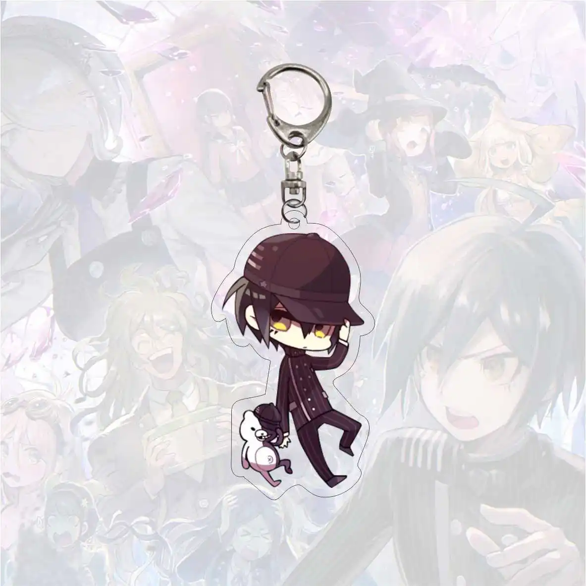 Брелок для ключей Danganronpa V3 Kokichi Oma косплей школьная сумка шарм мультяшный принт