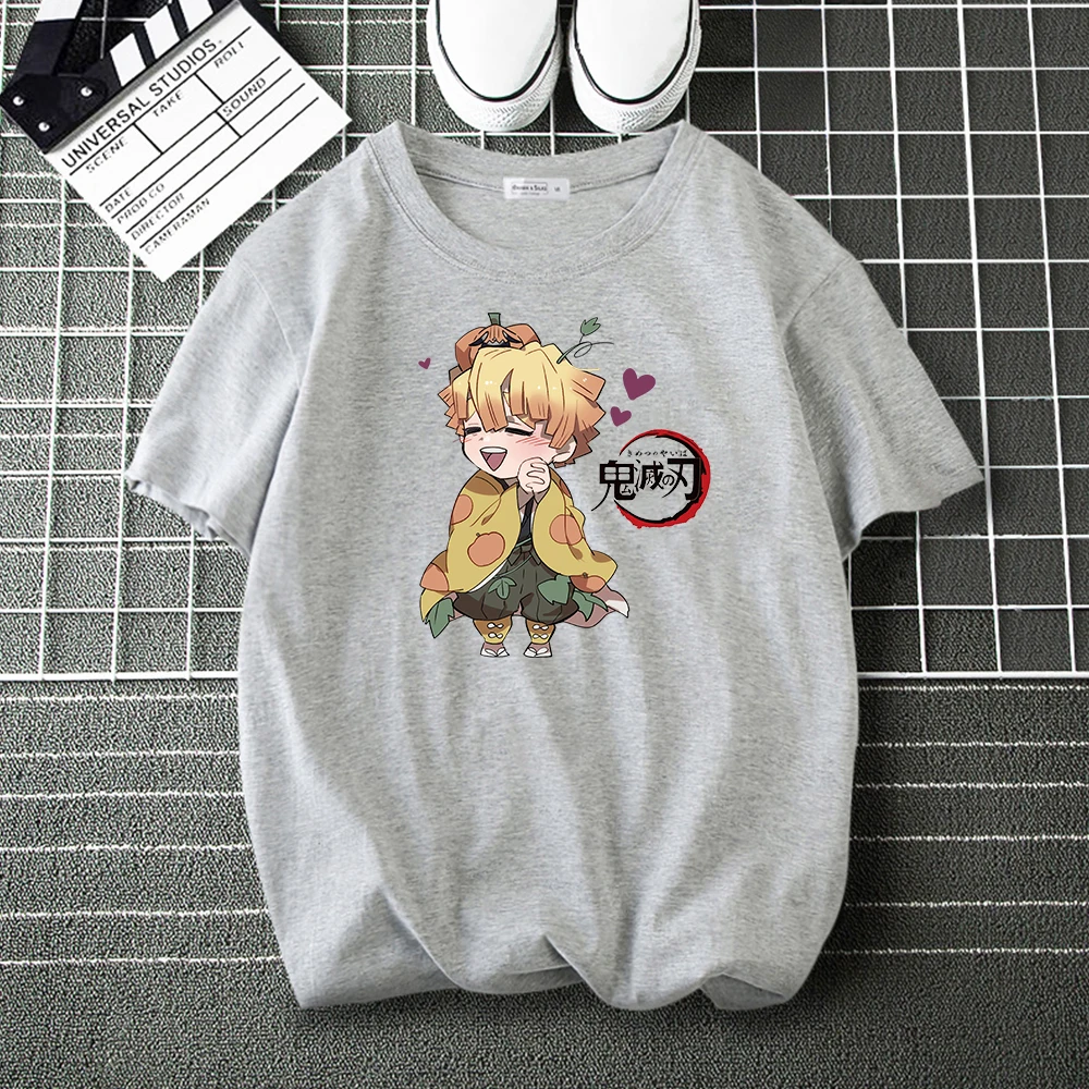 

Футболка Мужская/женская с забавным принтом из японского аниме «рассекающий демонов», Модный брендовый Повседневный Свободный Топ в стиле ...