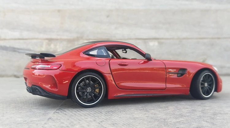 Welly 1/24 1:24 Mercedes Benz AMG GT R спортивный гоночный автомобиль Транспортное средство литье под давлением дисплей Модель игрушки на день рождения для детей мальчиков и девочек