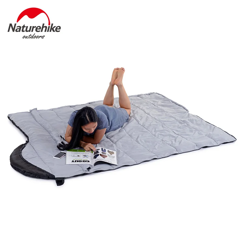 Спальный мешок Naturehike туристический хлопковый теплый спальный конверт на 3 сезона