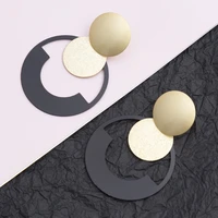 exaggerated hollow retro ins wind jewelry geometric cold wind temperament earrings