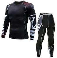 motorcycle jacket moto motorbike men compression sport running set quick dry base layer suit tight long sleeve t shirt pants