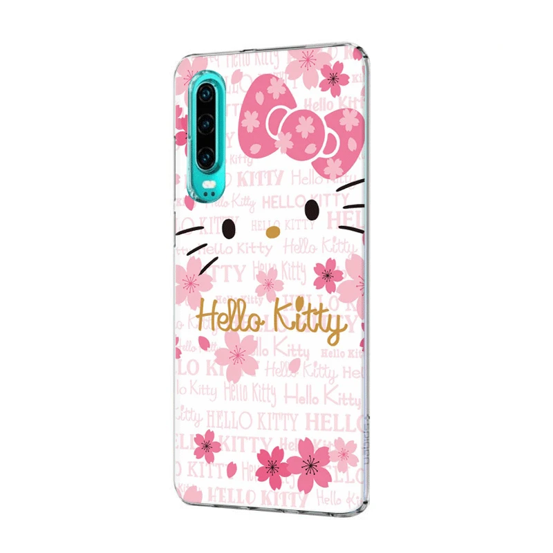 Чехол для мобильного телефона huawei P30 P20 P10 P9 P8 P Sart Z Lite Pro Жесткий чехол hello kitty |