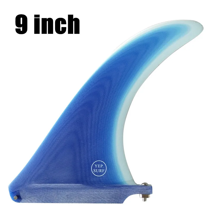 Blue 9 inch " /8"/" /11" серфинговая доска для серфинга, одна коробка, плавник для серфинга, Лонгборд, длина 10,25 дюймов, sup, аксессуары, производительность, стиль noserider - Цвет: Blue 9 inch