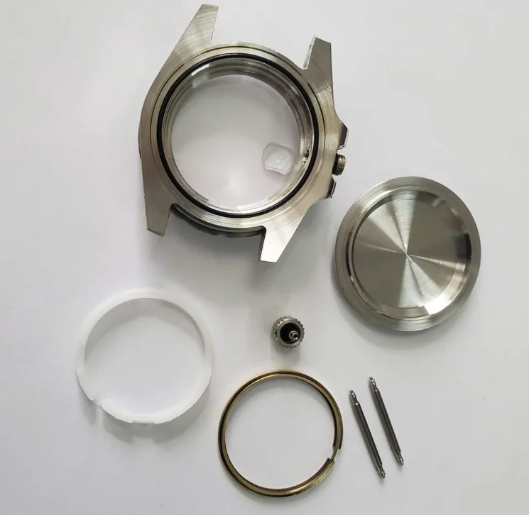 

40mm Steel Watch Case with Sapphire for 8215,821A,8200 ETA2836 Movement