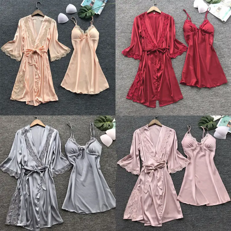 Новый домашний костюм шелковое атласное кимоно халат свадебная одежда для