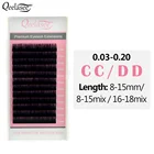 Qeelasee CC  DD curl искусственные норковые индивидуальные классические обычные ресницы maquiagem, мягкие норковые ресницы для наращивания ресниц