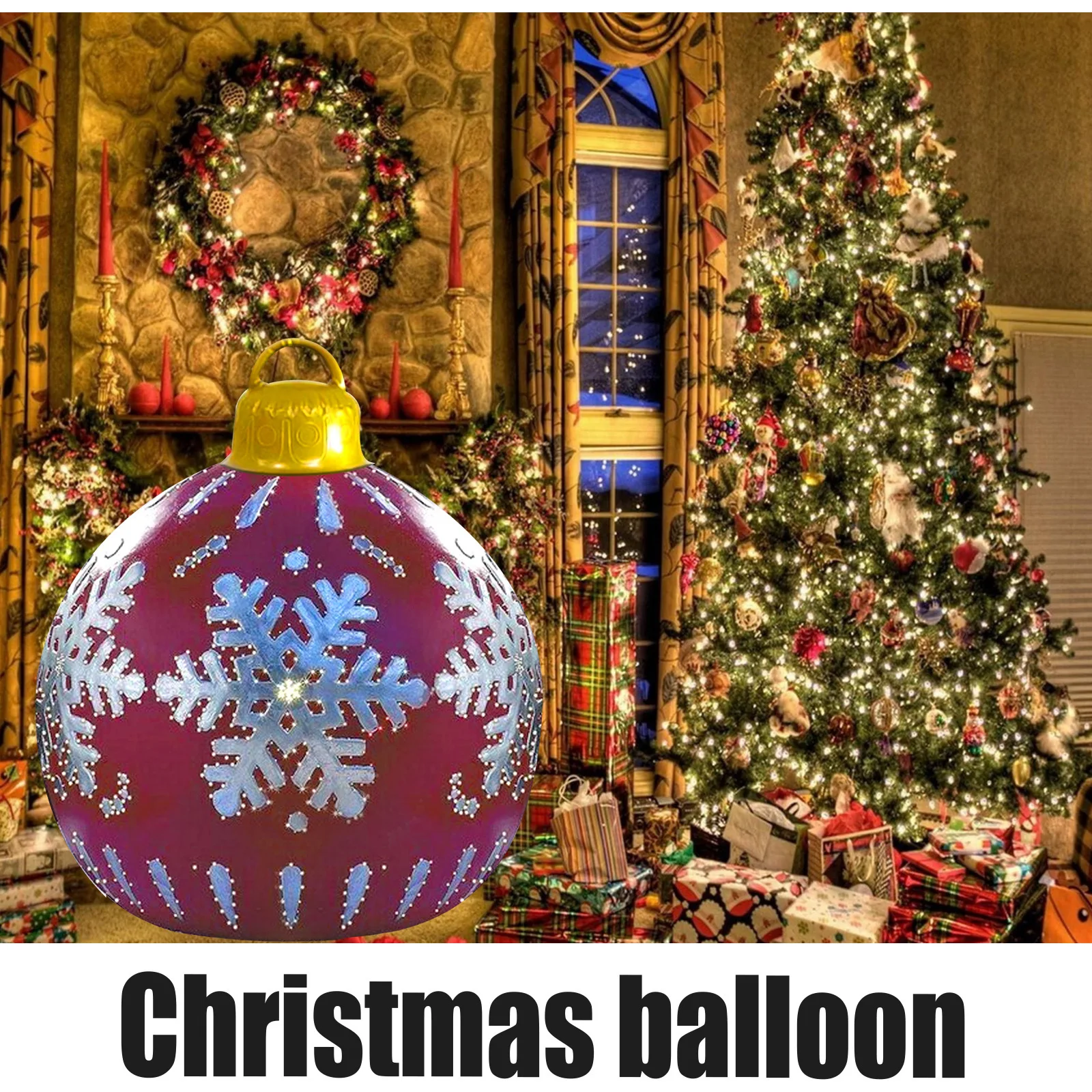 

60cm Christmas Balloons PVC Inflatable Toys Christmas Decorations Christmas Tree Birthday Party Kids Decoration Wedding Supplies