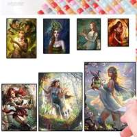 fairy figure diamond painting full drill 5d diy beauty hand on the dragon square mosaic embroidery handmade gift for living room
