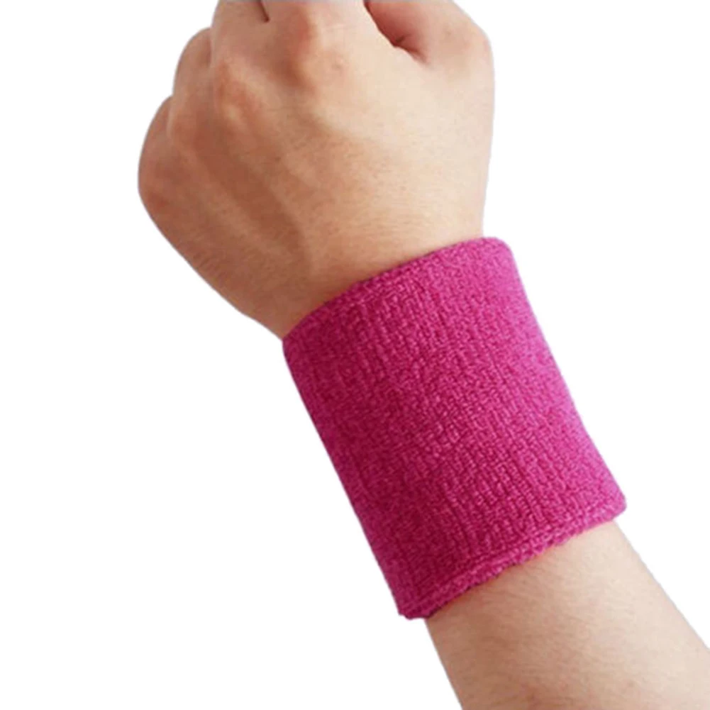 

1Pc Unisex Sports Tennis Badminton Sweat Absorb Band Wrist Protector Wristband Wrist Support Brace Wraps