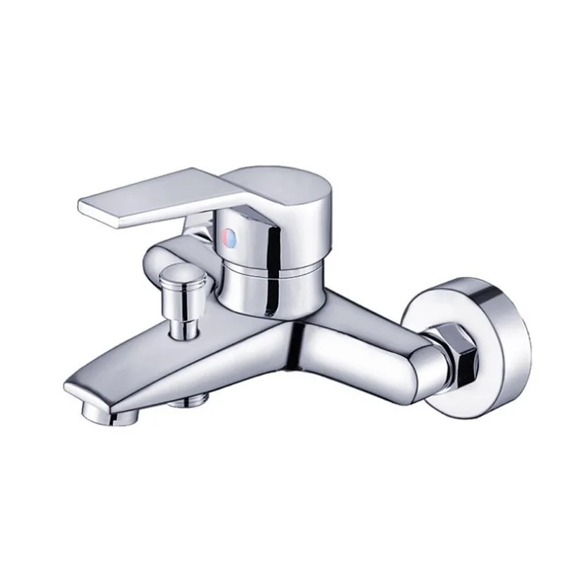 copper wall mounted shower faucet bathroom water tap triple hot and cold bathtub handheld shower tap mixer faucet shower faucet free global shipping