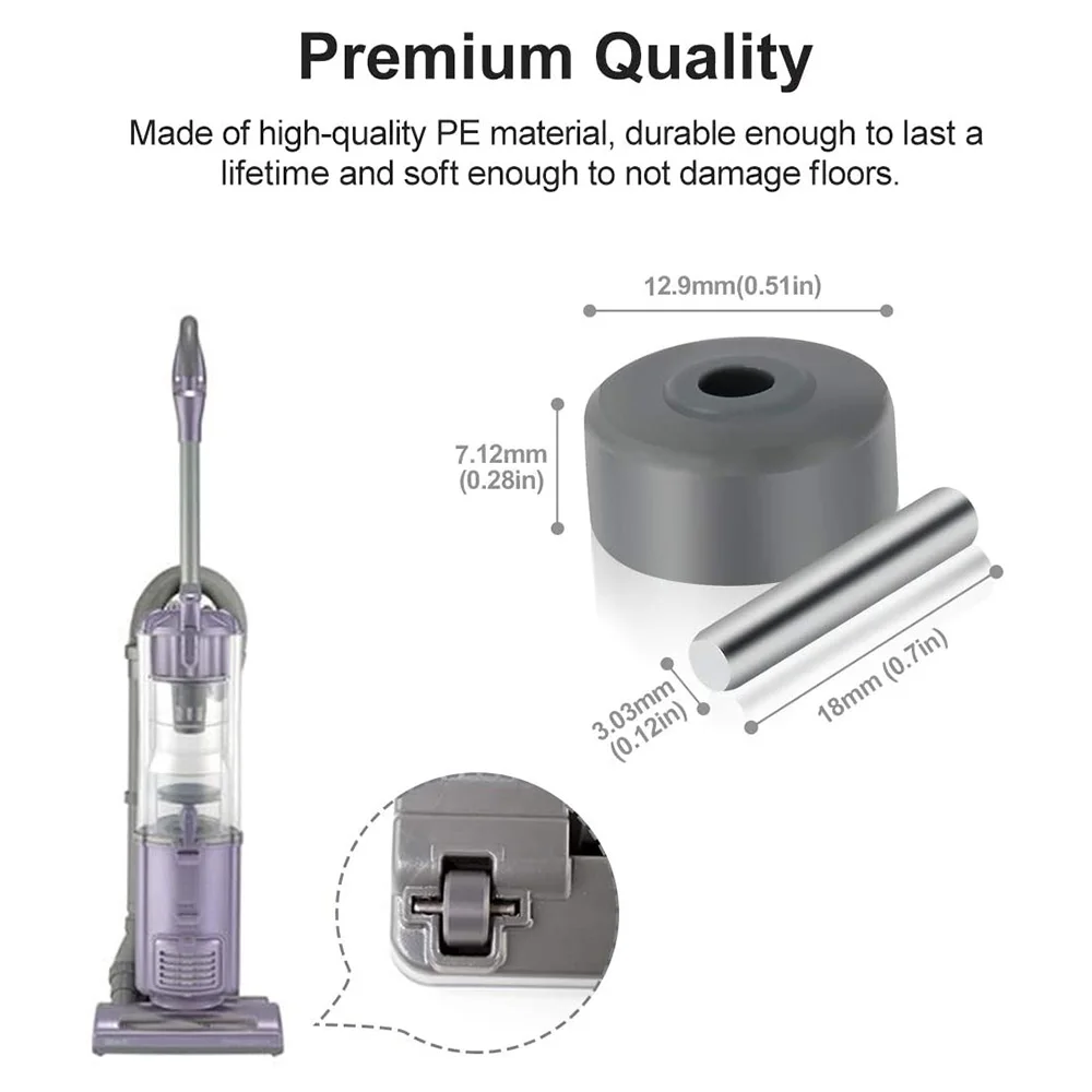 2 комплекта маленьких передних роликовых мини-колес для Shark NV350 NV351 NV352 NV355 NV356e