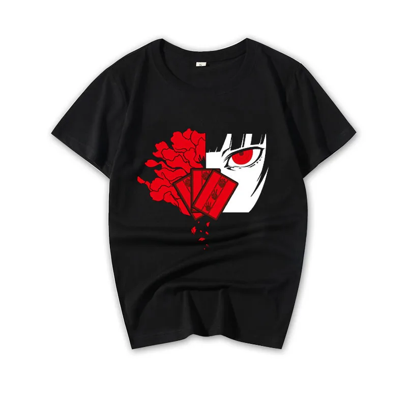 

New Anime Kakegurui Compulsive Jabami Yumeko Cosplay t-shirt costume Unisex cotton t shirt tee tops