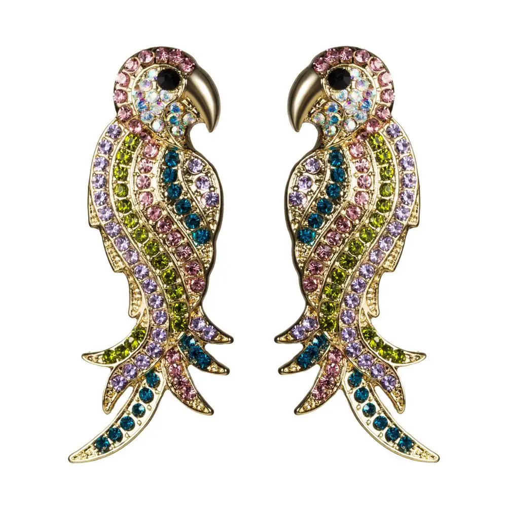 SHIFEEL 2019 Новое поступление модные многоцветные стразы животное птица форма