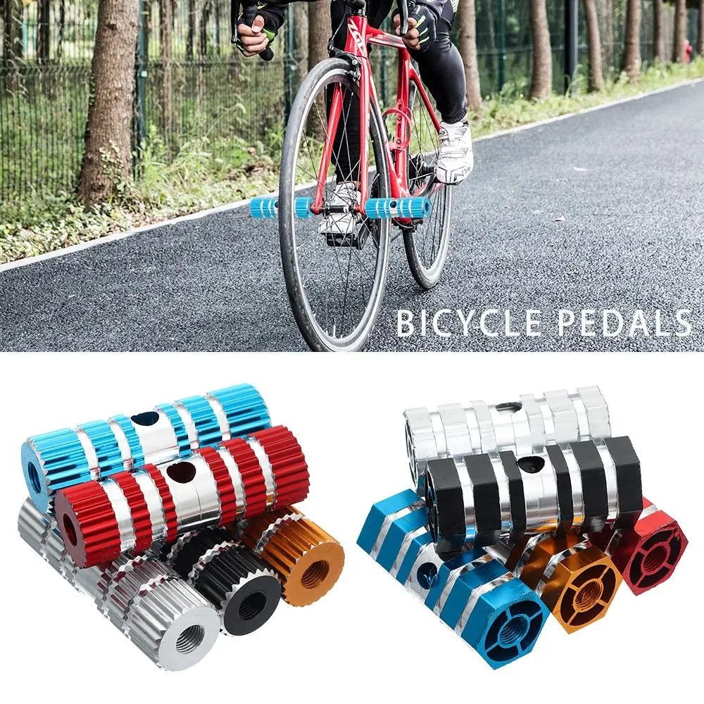 

Bike Parts Axle Sexangle Cylinder Foot Rest Cycling Bicycle Pegs Axle Foot Rest Pegs Bike Pedals Mountain Bike Pedals