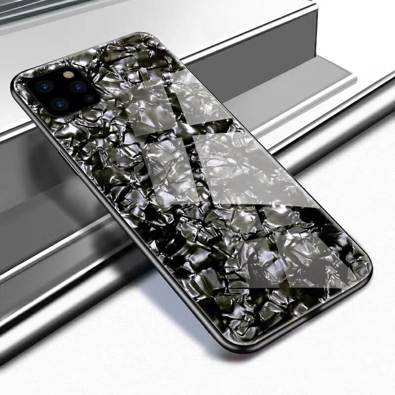 

For iPhone 11 Pro Max Case For iPhone11 Pro Case For iPhone XS Max XR X 6 6s 8 Plus Luxury Shell Shockproof Tempered Glass Cover