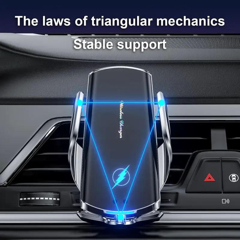 15w wireless car charger automatic clamping fast charging phone holder mount car for iphone 11 huawei samsung smart phones free global shipping