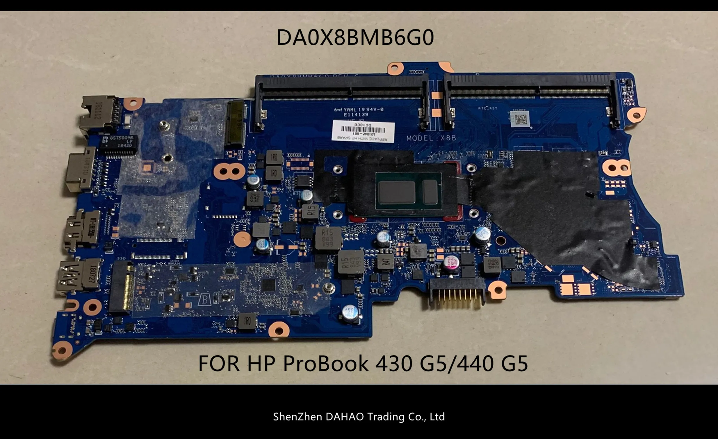 

For HP ProBook 430 440 G5 Notebook PC L01036-001 L01036-601 DA0X8BMB6F0 laptop motherboard I3-6006U fully Tested