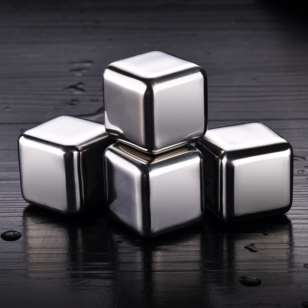 4/6/8 шт многоразовые охлаждающие камни из нержавеющей стали для виски кулер пива