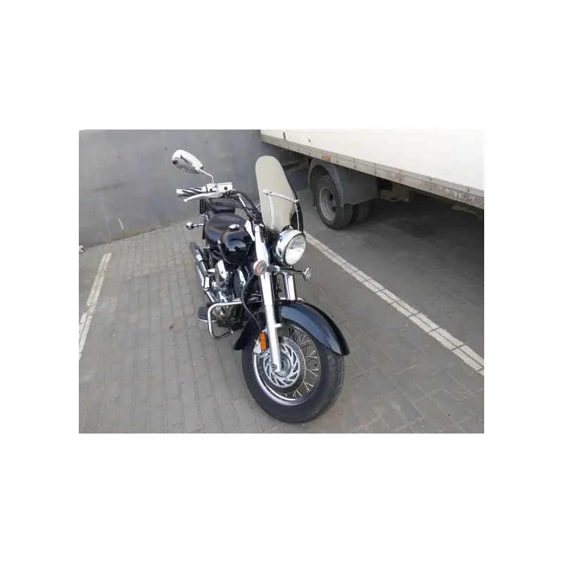 19 Inch Chrome Ветровой экран для Honda VT1300 VT1800 VT 1300 1800 S C C1 CX CXA Fury 7/" или 1" Руль Ручки экран лобовое стекло - Цвет: 19 Inch Chrome