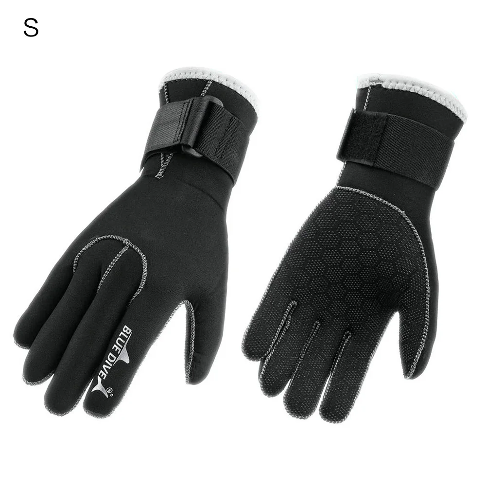 

1 пара водонепроницаемых перчаток 3 мм, неопреновый теплый гидрокостюм с пятью пальцами, Зимние перчатки для дайвинга, подводного плавания, ...