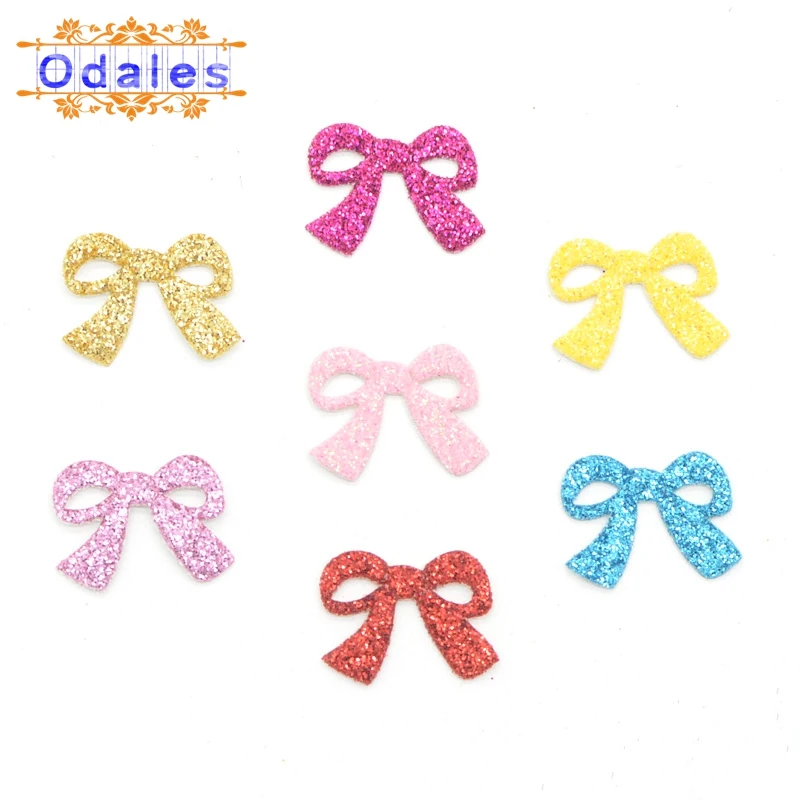 200 шт./лот мини галстук-бабочка с блестками для вечерние сделай сам аппликация на