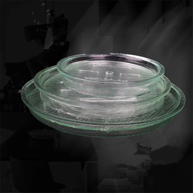 Прозрачный акриловый ледяной поднос sashimi Японский Корейский суши Фруктовая