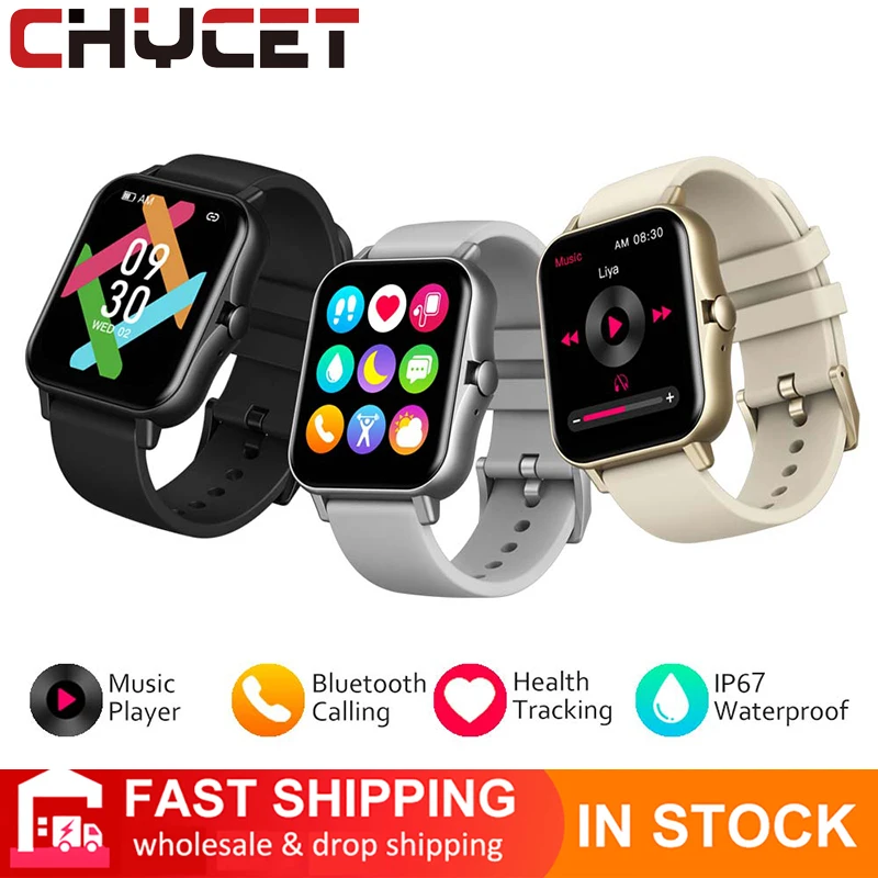 

CHYCET 2021 NEW Smart Watch Women Men Sport Fitness Smartwatch Sleep Heart Rate Monitor Waterproof Watches For IOS Android