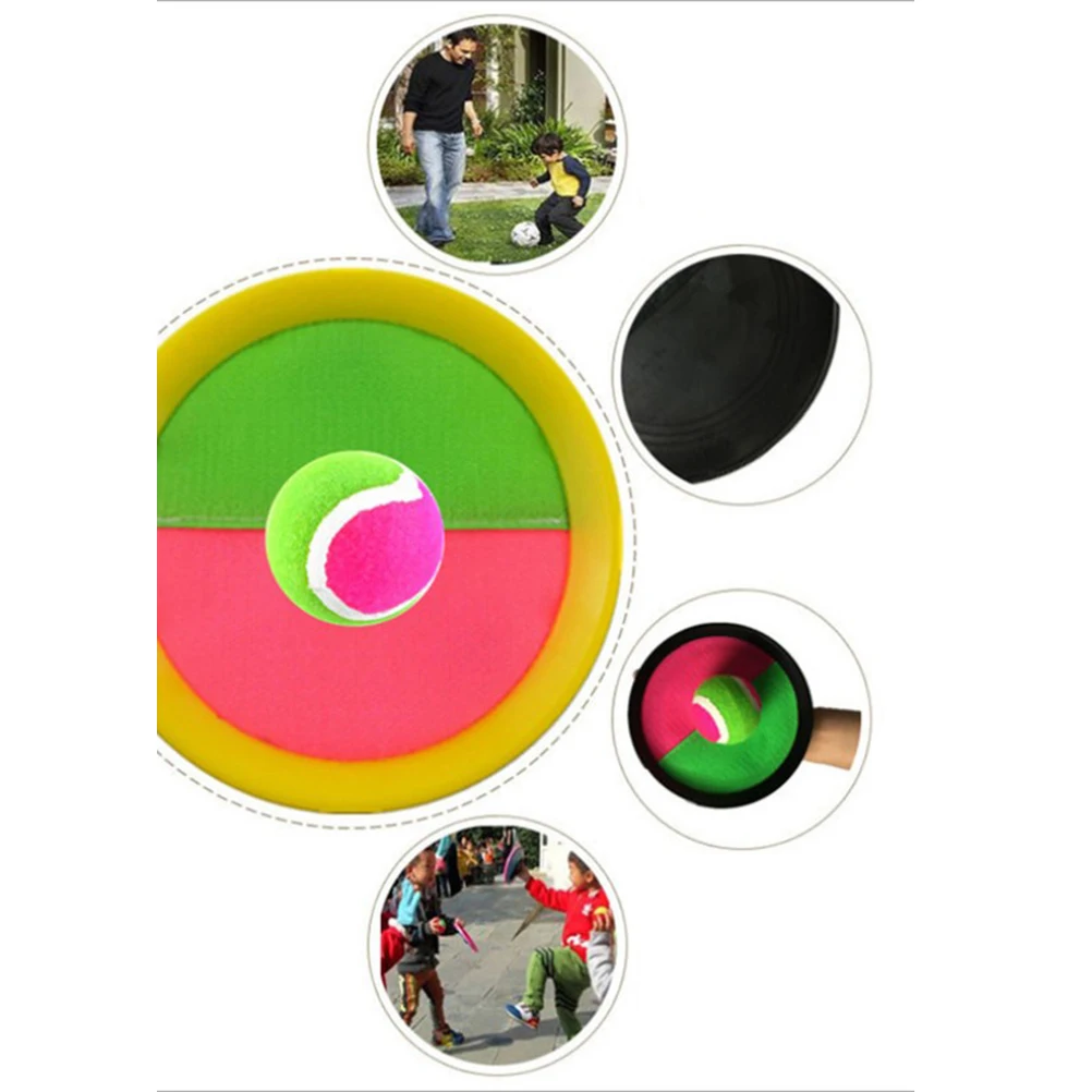 2 набора 15 см перчатки на присосках мяч для бросания игр открытом воздухе