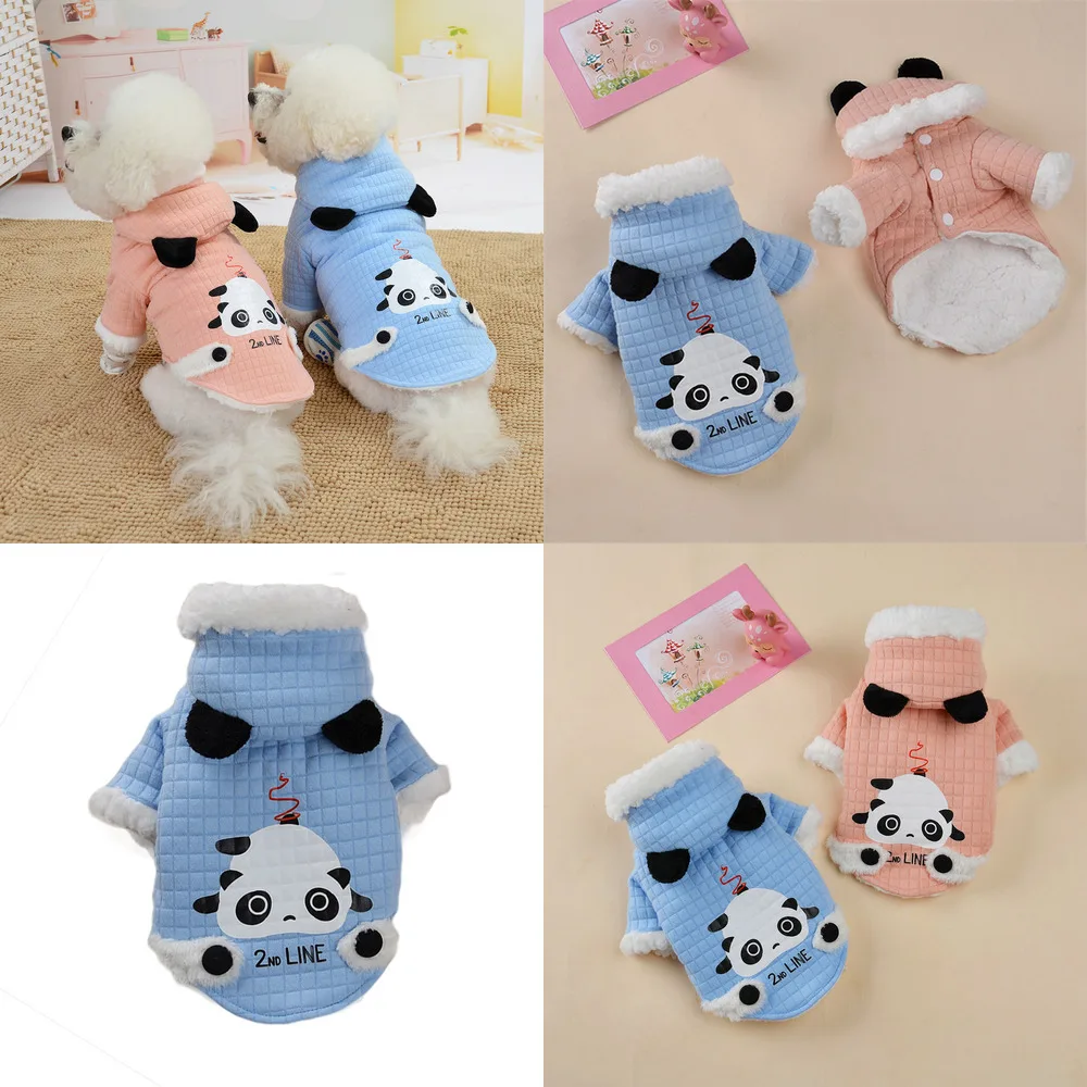 

Зимняя одежда для домашних животных, одежда для маленьких собак, куртка с мультяшным рисунком для питомца, кошки, чихуахуа, йоркширского пом...