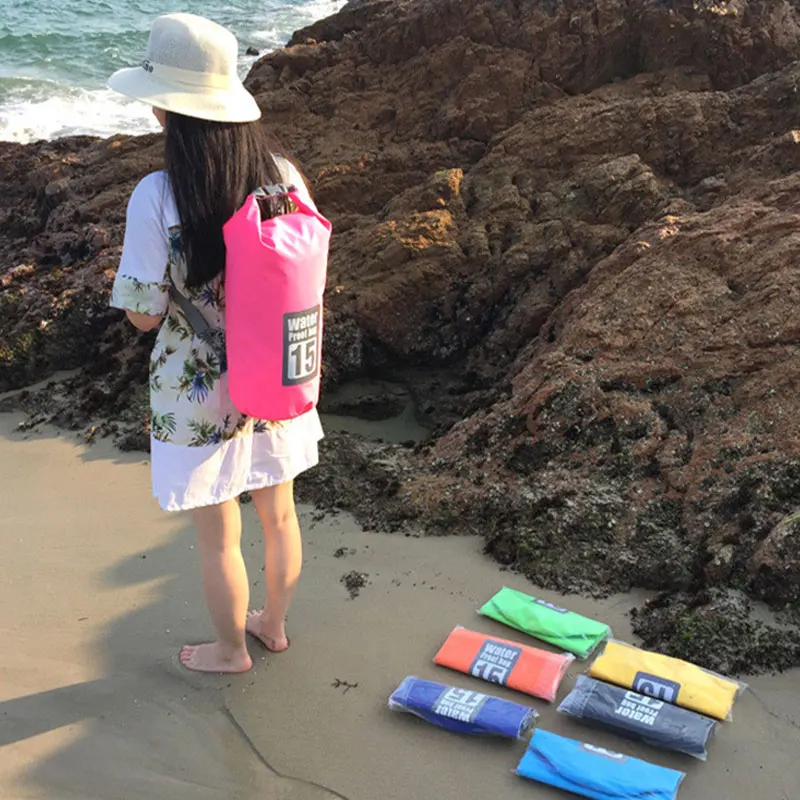 

30L Waterproof Bag PVC Waterproof Bags Swimming Beach Drifting Pack Camouflage Waterproof Bucket Bag Shoulder Waterproof Bag